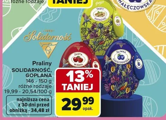 Praliny Solidarność, Goplana promocja w Carrefour