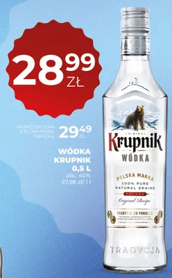 Wódka Krupnik promocja w Duży Ben