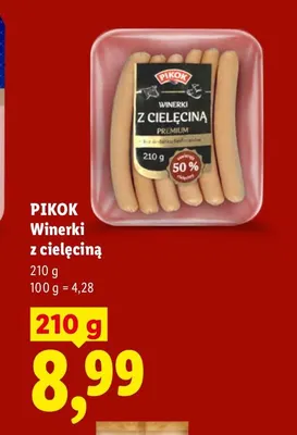 Winerki z cielęciną Pikok promocja w Lidl