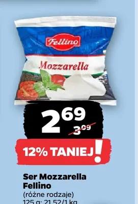 Ser mozzarella Fellino promocja w Netto
