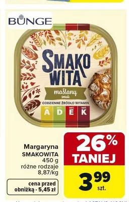 Margaryna Smakowita Maślany Smak promocja w Carrefour