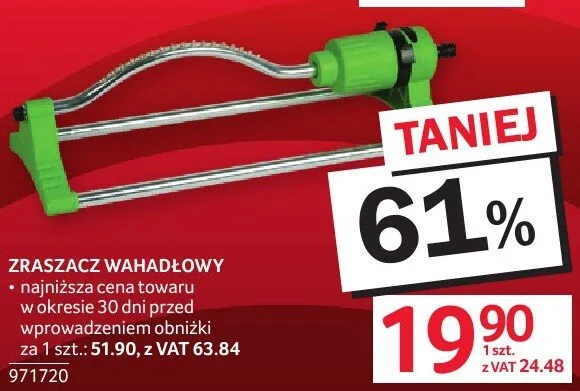 Zraszacz wahadłowy promocja w Selgros