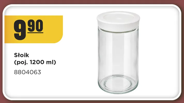Słoik 1200 ml promocja w MR. DIY