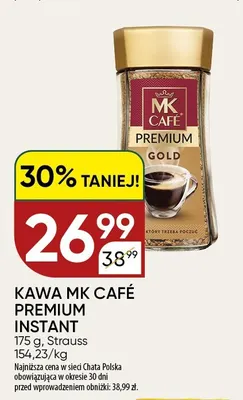 Kawa rozpuszczalna MK Café Premium Instant promocja w Chata Polska
