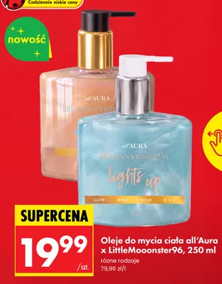 Olej do mycia ciała all'Aura x LittleMooonster96 Lights Up promocja w Biedronka