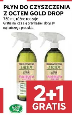 Płyn do czyszczenia z octem Gold Drop promocja w Stokrotka
