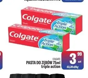 Pasta do zębów Triple Action Colgate promocja w Tomi Markt