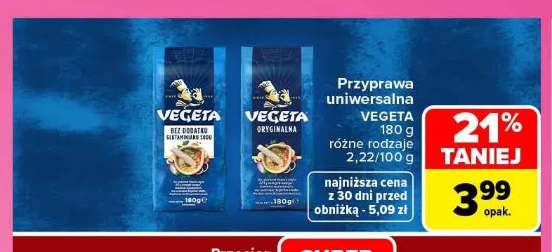 Przyprawa uniwersalna Vegeta promocja w Carrefour