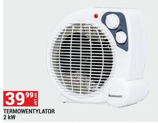 Termowentylator 2 kW promocja w Merkury Market