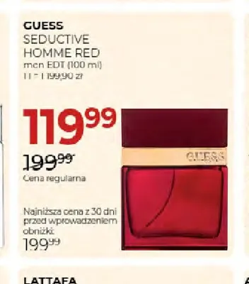 Woda toaletowa Guess Seductive Homme Red promocja w Drogerie Jawa