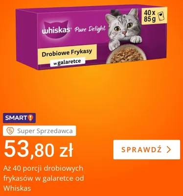 Drobiowe frykasy w galaretce Whiskas promocja w Allegro