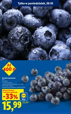 Borówki amerykańskie promocja w Lidl