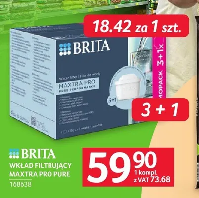 Wkład filtrujący BRITA Maxtra Pro Pure 4-pak promocja w Selgros