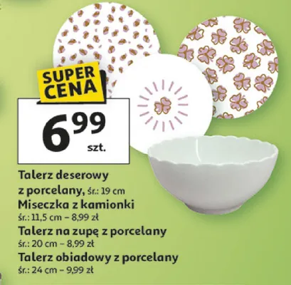 Talerz na zupę z porcelany promocja w Auchan
