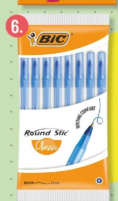 Długopis niebieski BIC Round Stic 8-pak promocja w POLOmarket