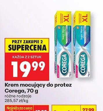 Krem mocujący do protez różne rodzaje promocja w Biedronka