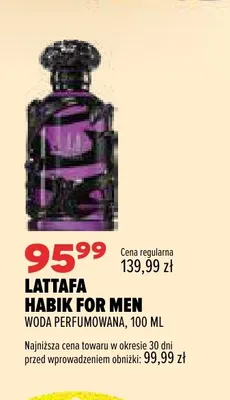 Woda perfumowana Habik for Men Lattafa promocja w Drogerie Natura