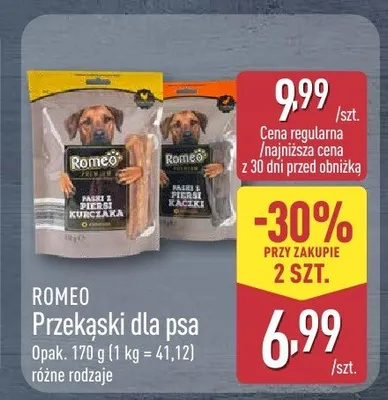 Przekąski dla psa Romeo promocja w Aldi