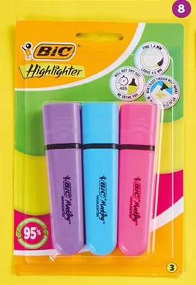 Zakreślacze BIC Highlighter promocja w Biedronka