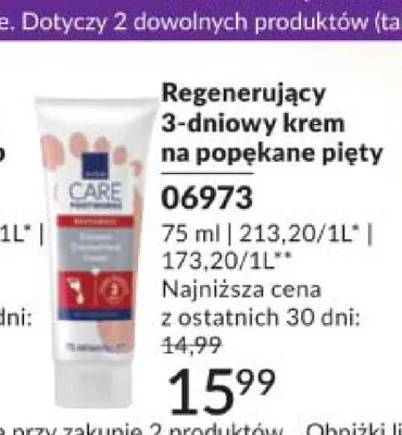 Regenerujący 3-dniowy krem na popękane pięty Avon Care Footworks promocja w AVON