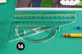 Zestaw do geometrii linijka ekierka kątomierz promocja w Biedronka