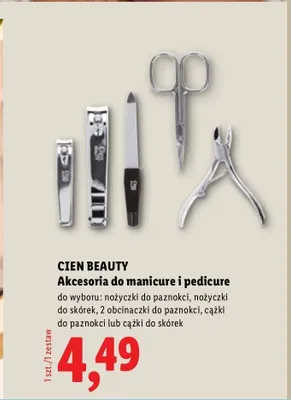 Obcinaczki do paznokci Cien Beauty promocja w Lidl