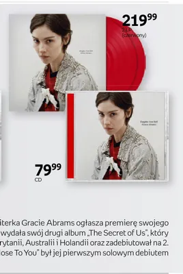 Płyta CD Gracie Abrams Daughter From Hell okładka alternatywna promocja w Empik