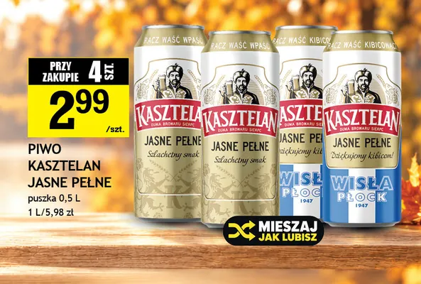 Piwo Kasztelan promocja w Gram Market
