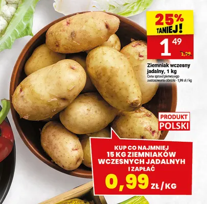 Ziemniaki wczesne jadalne promocja w Twój Market