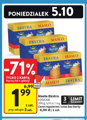 Masło ekstra Łosickie promocja w Intermarche