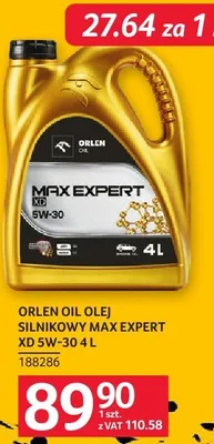 Olej silnikowy ORLEN OIL Max Expert XD 5W-30 4L promocja w Selgros