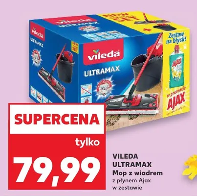 Mop z wiadrem Ultramax  promocja w Kaufland