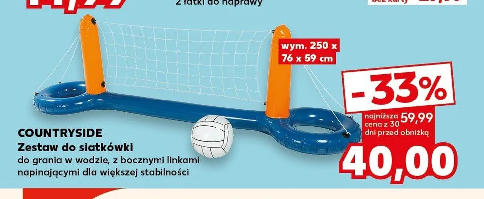 COUNTRYSIDE Zestaw do siatkówki promocja w Kaufland