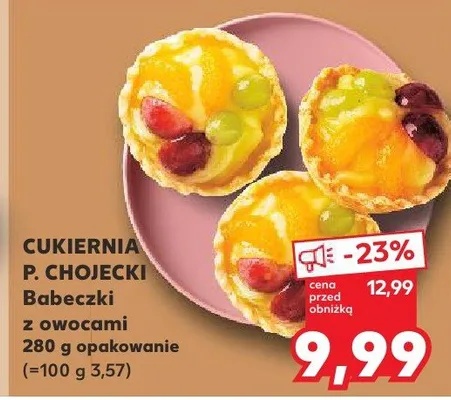 Babeczki z owocami Cukiernia P. Chojecki promocja w Kaufland