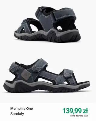 Sandały Memphis One promocja w Deichmann