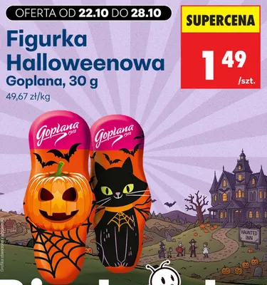 Figurka halloweenowa Goplana promocja w Biedronka
