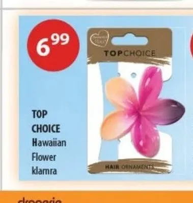 Klamra do włosów Top Choice Hawaiian Flower promocja w Drogerie Laboo