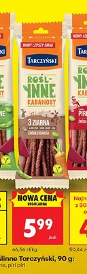 Kabanosy roślinne z ziarnami promocja w Biedronka