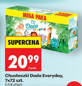 Chusteczki Everyday 2x72 szt. promocja w Biedronka
