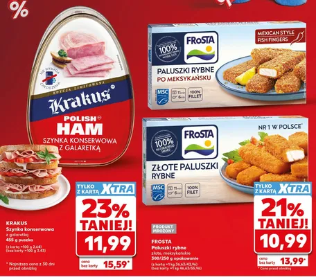 Złote paluszki rybne FRoSTA promocja w Kaufland