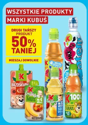 Napój Kubuś Woda & Owoce promocja w Aldi