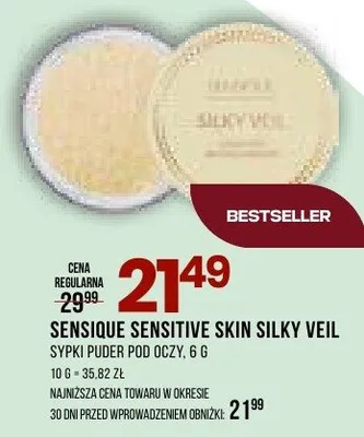 Sypki puder pod oczy Sensitive Skin Silky Veil promocja w Drogerie Natura