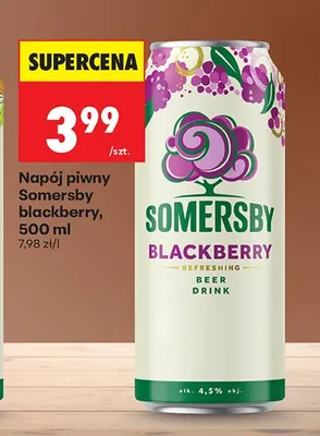 Napój piwny Somersby Blackberry promocja w Biedronka