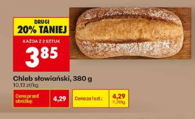 Chleb słowiański promocja w Biedronka