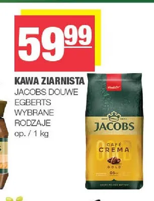 Kawa ziarnista Jacobs Cafe Crema promocja w SPAR