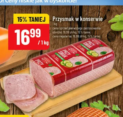 Przysmak w konserwie promocja w POLOmarket