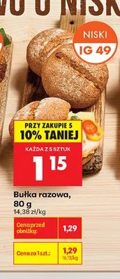 Bułka razowa promocja w Biedronka