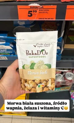 Morwa biała suszona BakaD'Or promocja w Biedronka