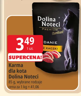 Karma dla kota danie z kaczki Dolina Noteci promocja w Leclerc