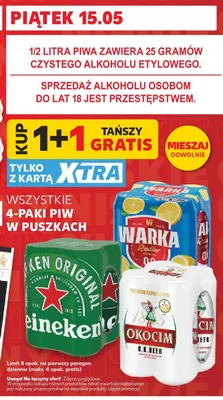 4-paki piw w puszkach promocja w Kaufland